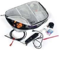 Think Tank Cable Management 50, Clear Organizer Pouch with Internal Dividers for AC Adapters, USB Cables &amp; other Photography Essentials.