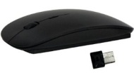 LUPO 2.4 GHz Wireless Plug Play &amp; ultra-sottile Laser Mouse ottico con ricevitore USB Mini - nero