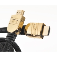 Duronic - Cable HDMI (fino) Gold/Black 1m (1 Metre)