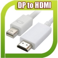 High Hi Quality 1.8M Mini Display Port DP Male to HDMI Male Cable Lead Adapter Adopter For Monitor Projector LCD AppleMac MacBook MacBookPro MacBookAi