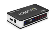 Kinivo 501BN Premium switch HDMI a 5 porte ad alta Velocit&agrave; con telecomando infrarossi senza fili e adattatore AC - supporta 3D, 1080p