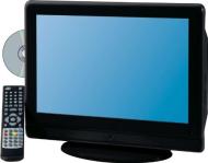 LUXUS MOBILER 3 IN 1 LCD TV MIT INTEGRIERTEM DVD PLAYER + DVB-T TUNER, 15,6&quot; / 39 CM LCD FERNSEHER IN SCHWARZ MIT 12 VOLT UMWANDLER, HDMI, IDEAL F&Uuml;R