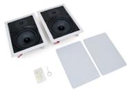 Cyber Acoustics CA-3492 2-Way In Wall 6.5&quot; Speakers - (Pair, White)