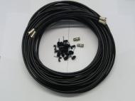 25m WF65 twin sky+/HD coaxial cable +extras black