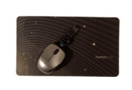 Human Toolz USB Mouse + 3-in-1 Notebook Pad Bundle (Galaxy Black &amp; Champagne)