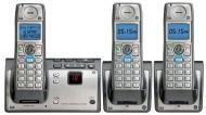 GE 28223EE3 Dect 6.0 Advanced Cordless Phone with Google Free Directory Assistance Goog-411, CID, ITAD, and 3 Handsets