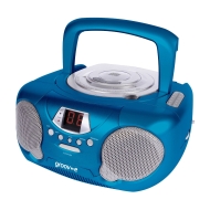 Groov-e GV-PS713 Boombox Portable CD Player with Radio blue