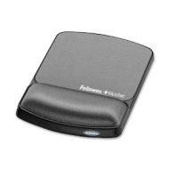 Fellowes Microban Keyboard Wrist Rest Gel and Mouse Pad Graphite Ref 9175102