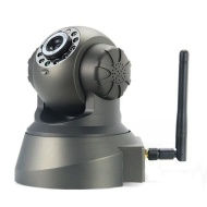 IP Wireless/Wired Camera Internet CCTV Camera with Pan &amp; Tilt High Sensor CMOS Night Vision and High Sensitive Microphone - Compatible with Windows XP