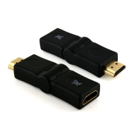 HDMI Right-Angle Swiveling Male to Female HDMI Adapter