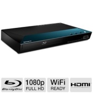 Blu-ray Disc Player With Full HD 1080p Resolution, Built-in 2.4 GHz Sony Super Wi-Fi, DVD Upscaling to Near HD Quality, Access to the Sony Entertainme