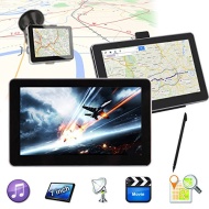 Discoball 7 Inch Car Touch Screen GPS Navigation System Video MP3 MP4 SAT NAV 8GB FM UK EU Map