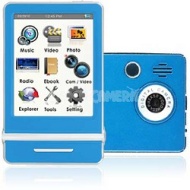 Ematic E4 Series - 3&quot; Touch Screen MP3 Video Players 8GB w/ Digital Camera (Blue)
