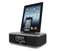 iHome iDL100 Lightning Dock Triple Charging FM Clock Radio with USB Charge/Play iPhone 5/5S 6/6Plus iPad Air /iPad Mini