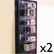 ASCOT - CD / DVD / Blu-ray / Media Over Door Storage Rack - Pack of 2