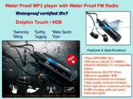 Dolphin Touch waterproof mp3 &amp; FM radio player