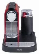 Krups XN 7106 Nespresso CitiZ &amp; Milk fire-engine red, Plus X Award &amp; Reddot DesignAward