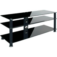 Rack pour les t&eacute;l&eacute;viseurs LCD/plasma AS 121  Verre-Noire