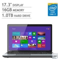 Toshiba Satellite S75 17.3&quot; Laptop Computer, Intel 4th generation Quad Core i7-4700QM 2.4GHz, 16GB Memory, 1TGB Hard Drive, Wireless, HDMI, Windows 8