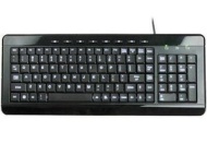 Anyware Computers Full Size Multimedia USB Backlit LED Lighted Keyboard w/White LEDs