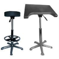 Savage Complete Posing Kit, Pneumatic Posing Stool with Foot Rest &amp; Pneumatic Posing Table.