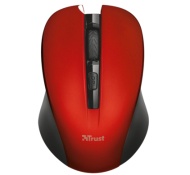 Trust Mydo Silent Click Wireless Muis Rood