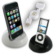 Universal Docking Station f&uuml;r iPhone iPod WEISS + USB Datenkabel