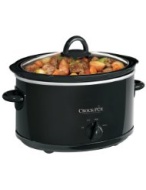 Crock-Pot SCV400B 4-Quart Oval Manual Slow Cooker, Black