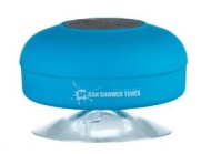 Splash Shower Tunes Waterproof Bluetooth Wireless Shower Speaker Portable Speakerphone (Blue) By FreshETech