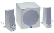 Yamaha YSTMS201W 30-Watt 2.1 Computer Speakers (3-Speaker, White)