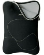 Port Designs Dehli Skin - Funda de neopreno para portátil de 10 a 12 pulgadas, color negro y gris