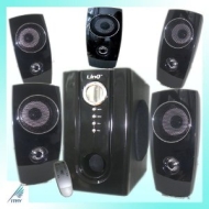 80 Watt 5.1 Soundsystem Home Theater Lautsprecher in schwarz