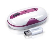 Conceptronic Lounge CLLMTRL24P Stylish Wireless 2.4 GHz Laser Mouse - Mouse - laser - 3 button(s) - wireless - 2.4 GHz - USB wireless receiver - pink