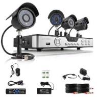 Zmodo Kit Sistema Completo DVR Sorveglianza Nuovo 4 Canali 4 Telecamera Risoluzione 600TVL Esterno Giorno Notte Impermeabile Senza Hard Drive