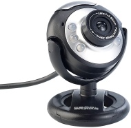 Somikon Hochaufl&ouml;sende USB-Webcam mit 6 LEDs, HD-Video (1280 x 1024 Pixel)