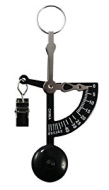 American Weigh Scales AMWHAND-BLK Black Hand Letter Scale with 100G and 4OZ Capacity