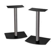 Bose FS-1 Bookshelf Speaker Floor Stands (pair) - Black and Silver