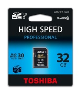 Toshiba Scheda di Memoria SD Professional UHS Classe 10, 32 GB, Nero