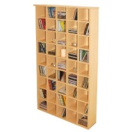 PIGEON HOLE - CD Media Storage Shelves - Beech