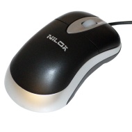 Nilox 10NXMP0026001 - Rat&oacute;n (USB+PS/2, &Oacute;ptico, 800 DPI, 57g, Mac Windows 2000/XP/Vista/7, 30 x 90 x 55 mm)