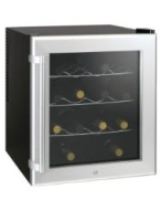 Culinair Aw160s Thermoelectric 16-Bottle Wine Cooler, Silver and Black