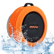 Mpow Enceinte portable sans fil, Hifi st&eacute;r&eacute;o Bluetooth 4.0 Portable, 1000mAh batterie + 5w puissance R&eacute;sistant &agrave; l&#039;eau et au choc - Orange