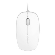 Invero&reg; 3 Button USB Wheel Mouse with Smooth Rubber Rim, Rubber Scroll and LED Light - Simple Plug &amp; Play NO Batteries Required, Supports All Windows
