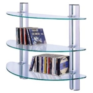 MAXWELL - 3 Tier Glass Wall Storage / Display Shelves
