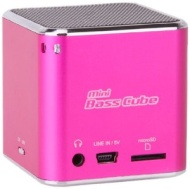 Jay-Tech SA101BT Mini Bass Cube Bluetooth MicroSD USB -vert