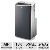 LG Electronics 13,000 BTU Portable Air Conditioner with Dehumidifier Function (77 Pints/Day)and LCD Remote Control- Refurbished &nbsp;LG LP1311BXR&nbsp;|&nbsp;