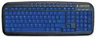 Techmade VKL-260-INTER USB-Powered Keyboard with Inter Milan Motif