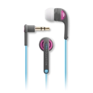 EarPollution EP-EV-NM-GRY/PNK Evolution Earbuds - Gray/Pink/Blue