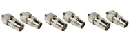 Sosupplies 3 X Female 3 X Male Tv Aerial Connector Plug / Socket . Aerial Coaxial Coax Cable