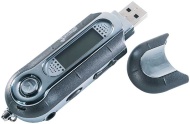 JAMBA! U100 Tragbarer MP3-USB-Stick mit 128 MB in silber